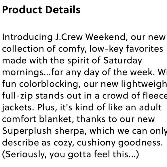 J. Crew superplush Sherpa full zip jacket. Size M. - Picture 8 of 16